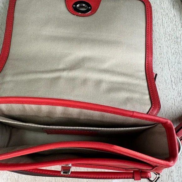 Coach Red Leather Crossbody Bag - Picture 5 of 5